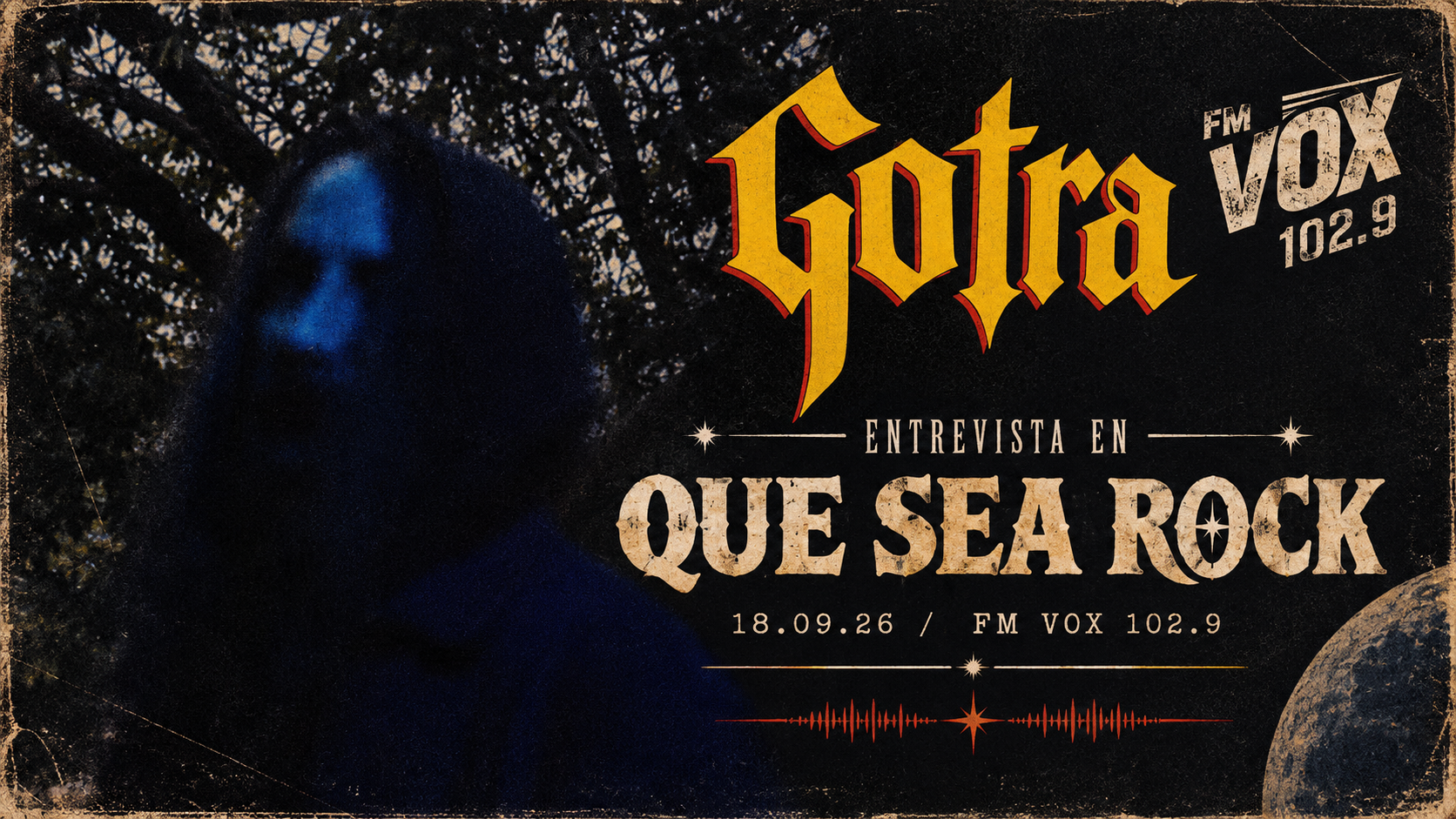 GOTRA - Entrevista en Que Sea Rock (FM VOX 102.9) con Julián Barabino